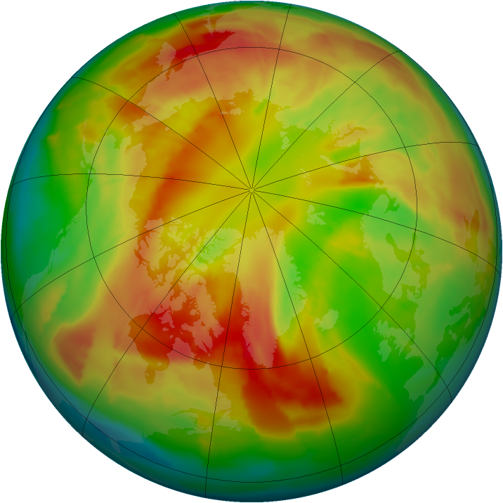 Arctic ozone map for 02 March 2012